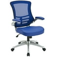 thumbnail image 4 of Modway Chaise de Bureau en Maille Attainment, Réglable de 18 à 22 Pouces, Bleu, 4 of 11