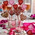 thumbnail image 3 of 12 Pcs Glitter Heart Shaped Picks,Valentine's Day Love Bowknot Floral Sparkly Sticks,Valentines Floral Picks Puffy Heart Picks,Foam Sparkly Hearts Stems for Flowers Arrangements Party Crafts Decor, 3 of 7