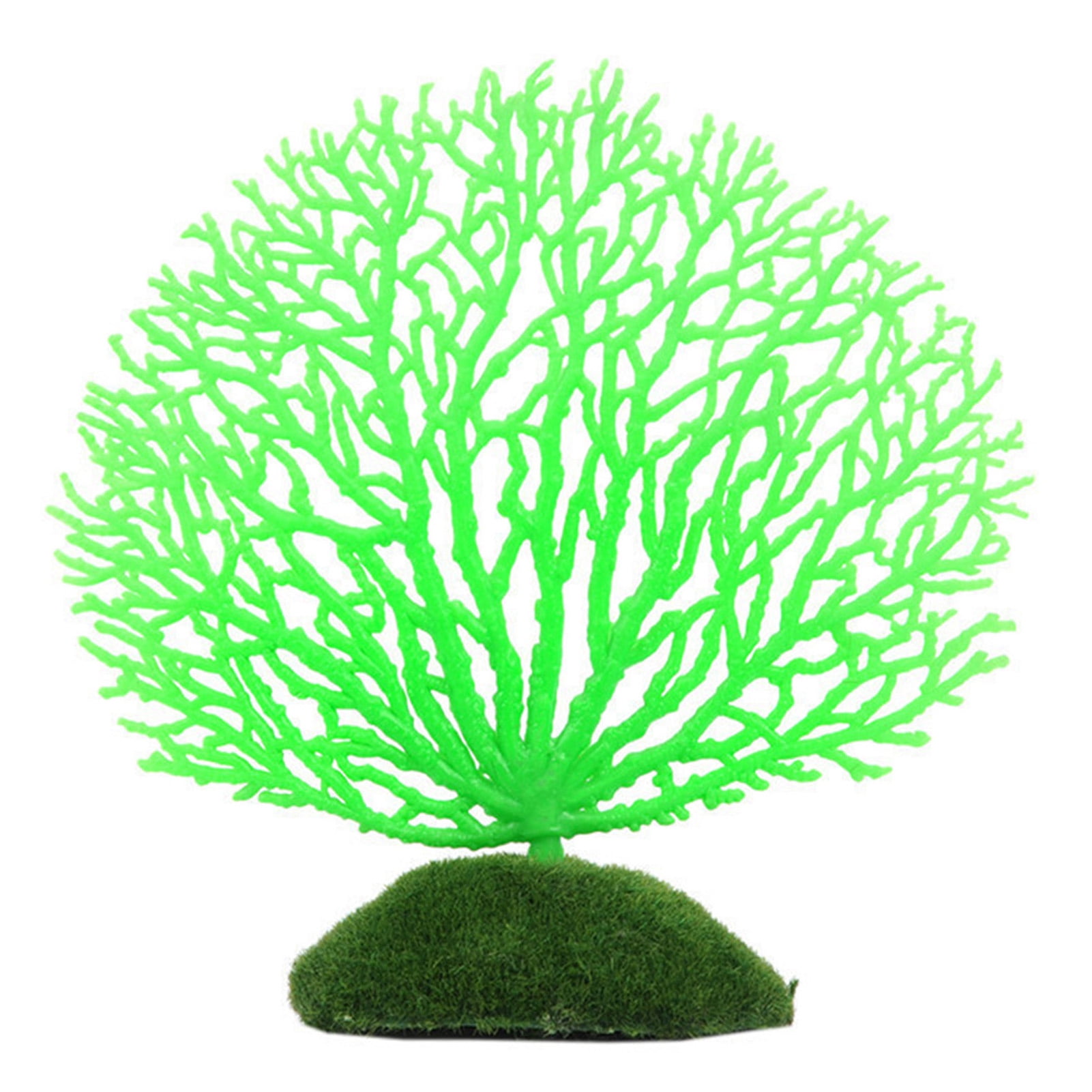 SPRING PARK Artificial Coral Ornament Strip Coral Plant Ornament Glowing Effect Silicone Artificial Decoration for Fish Tank Aquarium Landscape