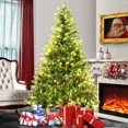 thumbnail image 2 of BELLEZE 6-feet Artficial Christmas Tree Premium Hinged Unlit w/ Metal Stand, Easy Assembly (800 Tips/250 Lights), 2 of 6