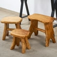 thumbnail image 4 of Greenage Rustic Cedar Roots A-Leg Stool, 20"x13"x18"H, 4 of 14