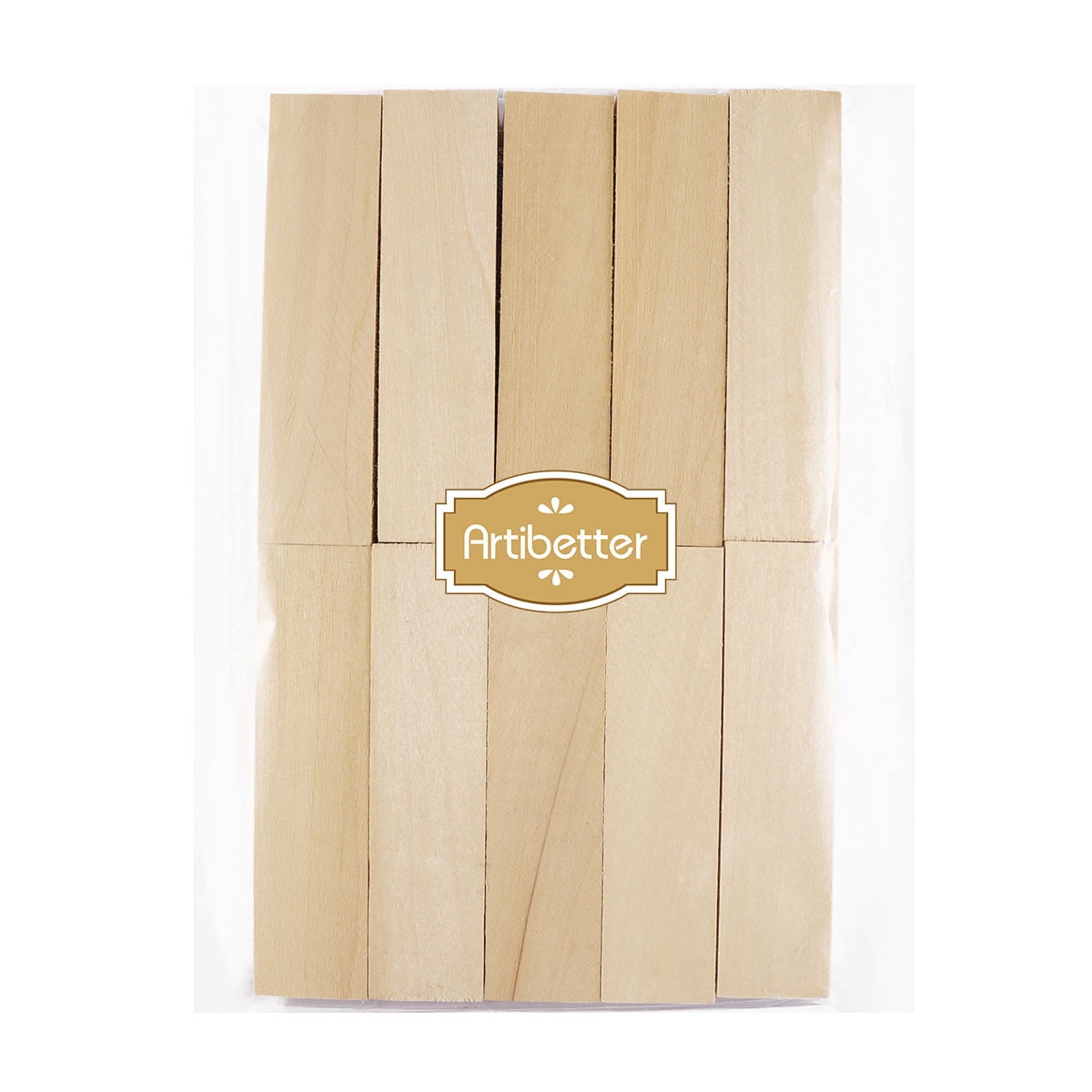 GOOHOCHY  Craft Sticks Jumbo Basswood Blocks for Carving DIY Wooden Planks