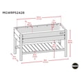 thumbnail image 3 of Miracle-Gro 2 x 4 x 2.3 ft Wrangler Brown/Cedar Wood Raised Garden Planter With Shelf, 3 of 12