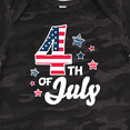 thumbnail image 4 of Inktastic 4th of July with Striped Stars Boys or Girls Baby Bodysuit, 4 of 5