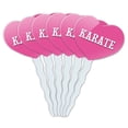 thumbnail image 1 of Karate Heart Love Cupcake Picks Toppers - Set of 6, 1 of 1