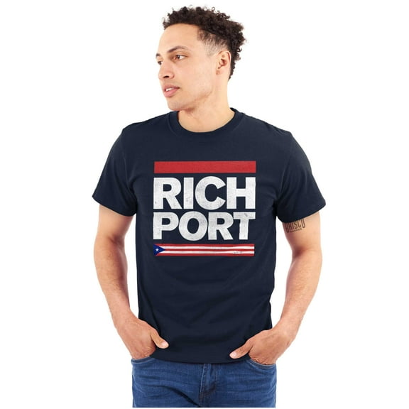 Rich Port Puerto Rican Flag PR Pride Men's Graphic T Shirt Tees Brisco Brands S