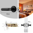 thumbnail image 6 of Door Lock, Electronic Fingerprint Lock USB Rechargeable Biometric Fingerprint Smart Lock Handle With Key For Bedroom Hotel Apartment Office ,Easy to Install, 6 of 7