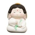 thumbnail image 2 of Buddha Statue Ornament Buddhist Figure Resin Cartoon Mini Tabletop Sculpture for B, 2 of 8