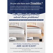 EclatBain Rectangular Adjustable Bed Risers 3&4.3 Inch, 4000 lbs, 4 Pack