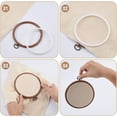 thumbnail image 5 of 6pcs 2 styles Plastic Cross Stitch Embroidery Hoops Imitation Wood Sewing Tools Accessory Ring & Oval BurlyWood 121~129.5x92~102.5x8.5~9mm 3pcs/style, 5 of 9