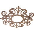 thumbnail image 2 of Ekena Millwork 34"OD x 11"ID x 3/8"T Dijon Wood Fretwork Pierced Ceiling Medallion, Walnut, 2 of 3