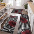 thumbnail image 2 of Pioneer Flower Floral Print Pattern Kitchen Rugs Sets Of 3,Kitchen Runner Rugs Non Skid Washable,Decorative Kitchen Floor Mats for Kitchen,Sink,Laundry,17"x30"+ 17"x47" + 17"x59", 2 of 6