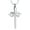 Silver, variant on Infinity Love Cross Cremation Jewelry Ashes Religious Cross Urn Pendant Necklace for Women Men Pet Ashes Memorial Keepsake Jewelry