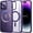 Purple, variant on Magnetic Slim Clear Case for iPhone 14 Pro [Not Yellowing] [Military Grade Protection] [No.1 Strong Magnets]  Compatible with iPhone 14 Pro Protective Case 6.1 inch 2022, Sierra Blue