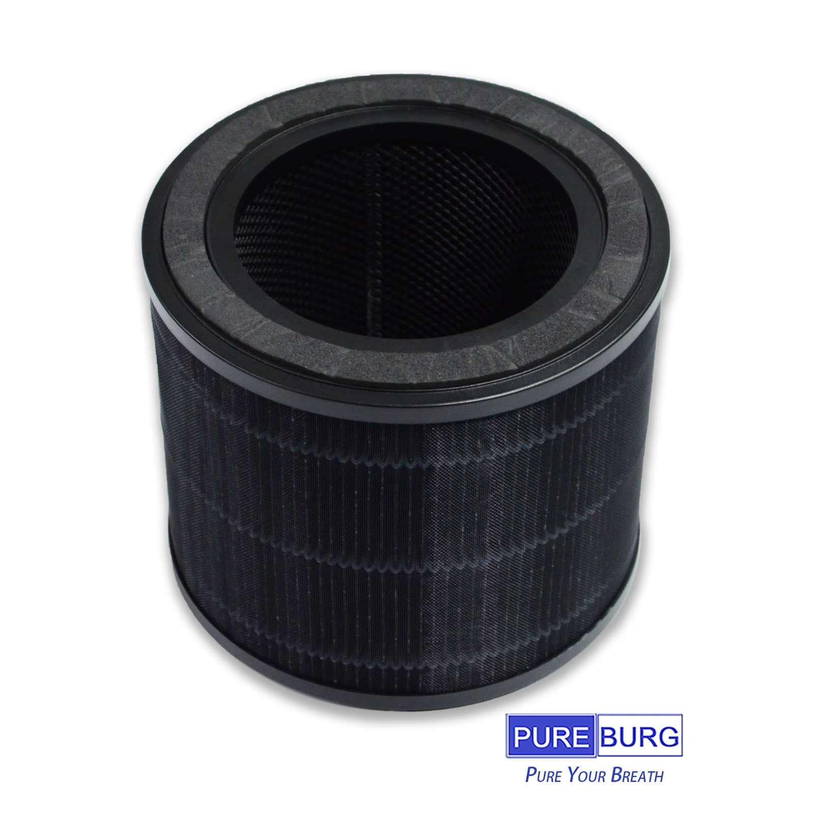 PUREBURG 2-Pack Replacement True HEPA Filters Compatible with AirExpect & AirExtend Air Purifiers JL-AP-TB01,H13 3-Stage Filtration Activated carbon Air Clean Voc Dust Odor Smoke PM2.5