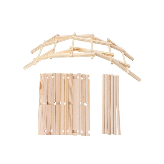 Da Vinci Bridge Pathfinders Wood Construction Model Kit Building Blocks Kids Toy