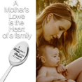 thumbnail image 3 of Mom Mother Christmas Birthday Gift from Son Daughter to Mom Mother Gift Spoon A Mother's Love is The Heart of A Family Spoon Gifts for Mama Mommy Coffee Tea Ice Cream Lover Spoon, 3 of 7
