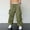 Army Green, variant on Mens Cargo Pants Relaxed Fit Loose Capri Pants with Pockets Comfortable Regular Fit Athletic Trousers Grey Size XXXL
