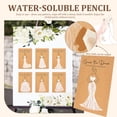 thumbnail image 6 of Threns 30 Sets Guess The Dress Bridal Shower Games for Guests Include Wedding Shower Games Cards and Water Soluble Pencils Fun Wedding Decorations Party Ideas Supplies, 6 of 11