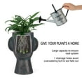 thumbnail image 5 of Joveco 14.6''H Face Planter Pot Indoor/Outdoor Decorative Flower Pot Concrete Planters with Drainage for Plants, Succulents, Flowers, and Cactus, 5 of 8