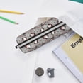 thumbnail image 6 of Cauagu Halloween Gnome Print Leather Pencil Pen Case - Stationery Bag Portable Stationery Bag Big Capacity Pencil Pouch Cosmetic Organizer Bag for Men & Women, 6 of 7