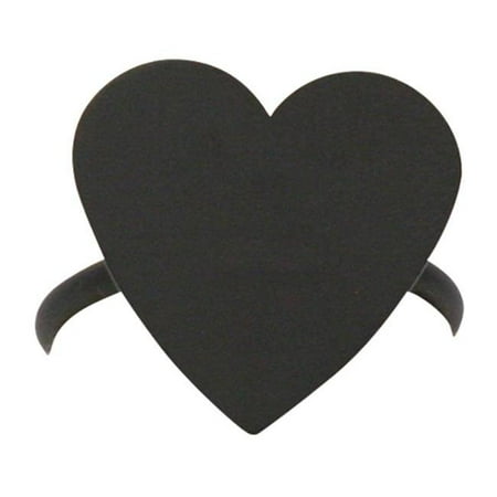 

Village Wrought Iron NR-46 Heart Napkin Ring - Black