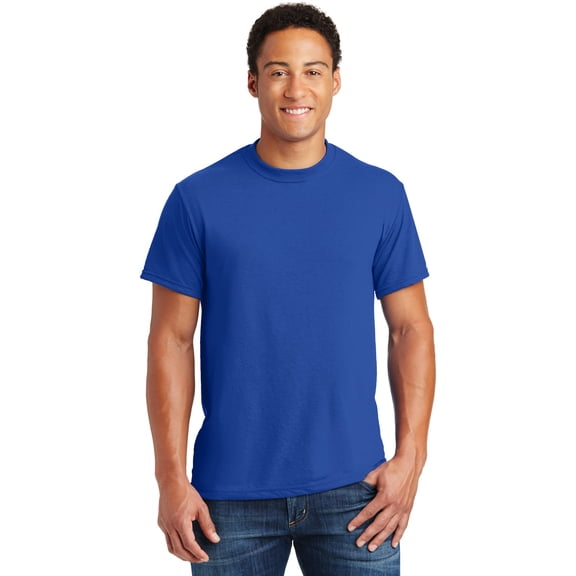 Jerzees Men's Tear Away Label 1X1 Rib Collar T-Shirt