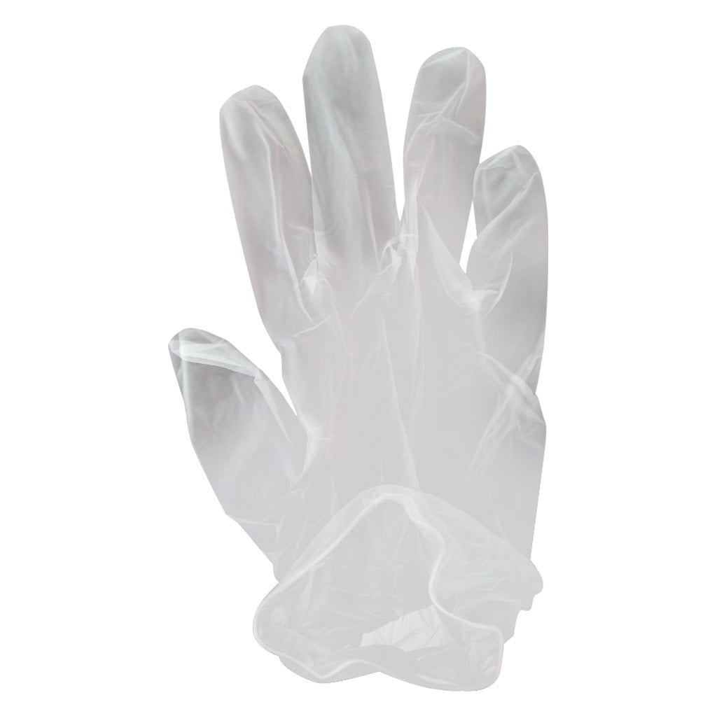 White, M Yamasaki 100PCS/Box Disposable Gloves Rubber Powder-Free PVC Transparent Gloves S/M/L White, M Yamasaki 100PCS/Box Disposable Gloves Rubber Powder-Free PVC Transparent Gloves S/M/L