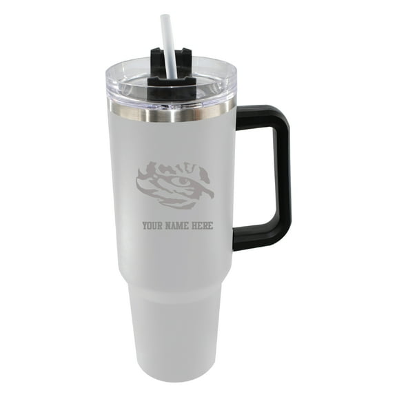 The Memory Company LSU Tigers Personalized White 40oz. Colossal Tumbler