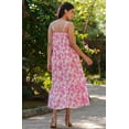 thumbnail image 4 of Pink Pure Cotton Abstract Printed Tiered Dress, 4 of 9