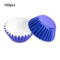 thumbnail image 3 of Worallymy 100 piezas de revestimientos de papel para magdalenas, mini moldes antiadherentes para hornear magdalenas, bricolaje, repostería, chocolate, utensilios de cocina para el hogar, azul Worallymy JD735794863, 3 of 7