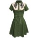 thumbnail image 3 of Vestidos Casuales Para Mujer, Vestido Camisero Con Estampado de Flores Occidentales, Vestido Informal de Verano Con Botones y Estilo Retro Midi, 3 of 3