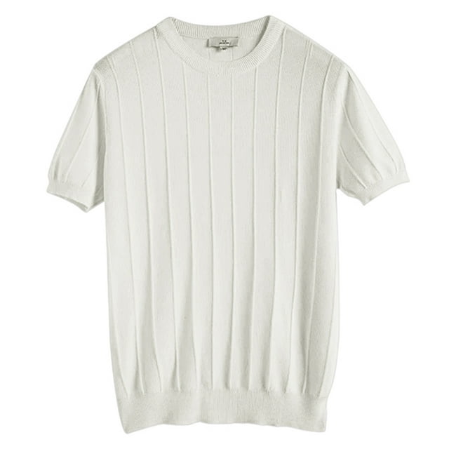 Hiiyo Men's Short Sleeves T-Shirt Solid Color Lightweight Undershirt Casual Active Tee