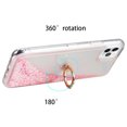 thumbnail image 4 of Kaleidio Case For iPhone 12 Pro Max (6.7") [Waterfall Quicksand] TPU Slim Gel [Ring Stand] Hybrid Skin Cover [Liquid Glitter Pink], 4 of 5