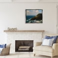 thumbnail image 2 of Stupell Industries Lighthouse Ocean Cliffs Nature Photography Gray Floater Framed Art Print Wall Art, 31 x 25, 2 of 9