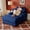 Blue, variant on Chalantevo 60" Oversized Chaise Lounge Chair, Polyester Upholstered with Pillows & Usb Charging Port, Easy Assembly, for Living Room, Bedroom, Beige