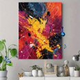 thumbnail image 4 of Qisvanset Explosion Abstract Canvas Wall Art Print, 15.75x11.81 Inches, 4 of 8