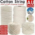 thumbnail image 2 of Cotton Rope Handicraft DIY Cotton Cord Weaving Crafting Braiding Rope Thread, 5mm, 65m, 1 Roll, 2 of 10