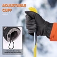 thumbnail image 6 of REDESS Unisex Winter Waterproof Black Gloves for Men and Women for Ski Driving Running Cycling Cold Weather, 6 of 7