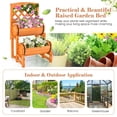 thumbnail image 5 of Aimee Lii 2-Tier Raised Garden Bed with 2 Cylindrical Planter Boxes and Trellis, Planter Boxes for Garden Yard, Orange, 5 of 7