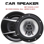 FYUU 1 Pair 6 Inch 650W Auto Car Hifi Coaxial Speaker Stereo Full Range Frequency