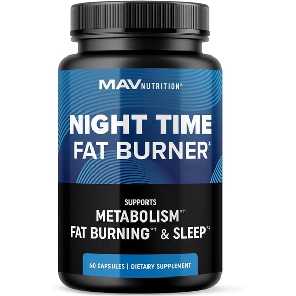 MAV Nutrition Nighttime Botanical Blend with Melatonin & L-Theanine, 60 Capsules