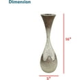 thumbnail image 3 of Aspen Creative 17006-11, 2-Tone Aluminum Decorative Candle Holder, 5" D x 16" H, 3 of 3