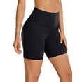 thumbnail image 1 of Pantalones cortos CRZ YOGA ButterLuxe Biker para mujer, color negro, talla L, 1 of 5