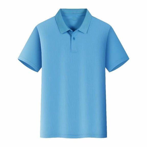 Unisex Short Sleeve Polo Shirts Classic Solid Color Work Uniforms Breathable Pique Knit Tops for Business Office and Teamwear