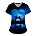 thumbnail image 3 of Mickey Mouse Disney Cuello en V Salón de belleza Médico de mascotas 2024 Uniforme de enfermera superior Top de mujer 2023 Ropa de enfermería de bolsillo Hospital, 3 of 5