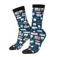 thumbnail image 1 of Bingfone Dental Print Compression Socks for Women and Men Long Socks for Running Athletic Cycling Nurse, 1 of 6