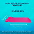 thumbnail image 3 of VOS Extreme Dimpled Swimming Pool Lounger – Premium Foam Float for Adults – Ultra Buoyant, UV & Chlorine Resistant – Great for Pool, Lake, Beach & Water Parks (Fandango Pink), 3 of 8
