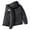 Black, variant on DPTALR Men's Casual Fashion Solid Hooded Zipper Long Sleeve Parka for Warmth,Black,Big and Tall Men S
