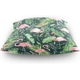thumbnail image 4 of GZHJMY Throw Pillow Case Decorative Cushion Cover Square Pillowcase, Green Palm Tree Leaves Flamingo Bird Tropical Summer Sofa Bed Pillow Case Cover(20x20inch) Twin Sides Home Decor, 4 of 4